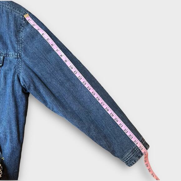 Vintage Hilfiger Denim Corduroy Insulated Zip Front Jacket, Men’s XXL, Blue - Picture 16 of 16